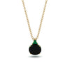 Hidden Halo Black Diamond Necklace - Rosalie No. 22