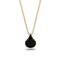 Hidden Halo Black Diamond Necklace - Rosalie No. 37 image 1