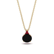 Hidden Halo Black Diamond Necklace - Rosalie No. 52 image 1