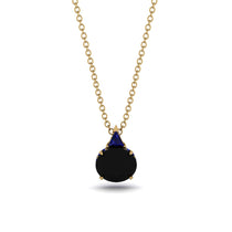 Hidden Halo Black Diamond Necklace - Rosalie No. 67 image 1