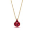 Hidden Halo Ruby Necklace - Rosalie No. 55