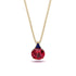 Hidden Halo Ruby Necklace - Rosalie No. 70