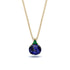 Hidden Halo Sapphire Necklace - Rosalie No. 28