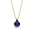 Hidden Halo Sapphire Necklace - Rosalie No. 73