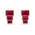 Hidden Diamonds Emerald Ruby Earrings - Briella No. 11 image 1