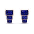 Hidden Diamonds Emerald Sapphire Earrings - Briella No. 14