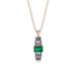 Emerald Cut Emerald Stairs Necklace - Briella No. 5