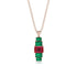 Emerald Cut Ruby Stairs Necklace - Briella No. 26
