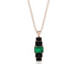 Emerald Cut Emerald Stairs Necklace - Briella No. 35