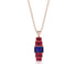 Emerald Cut Sapphire Stairs Necklace - Briella No. 59