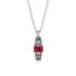 Emerald Cut Ruby Stairs Necklace - Briella No. 12