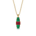 Emerald Cut Ruby Stairs Necklace - Briella No. 25 image 1
