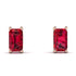 Hidden Diamonds Emerald Cut Ruby Earrings - Angel No. 26 image 1