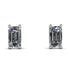 Hidden Diamonds Emerald Cut Diamond Earrings - Angel No. 3 image 1