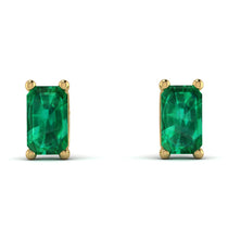 Hidden Diamonds Emerald Cut Emerald Earrings - Angel No. 4 image 1