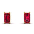 Hidden Diamonds Emerald Cut Ruby Earrings - Angel No. 10 image 1
