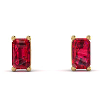 Hidden Diamonds Emerald Cut Ruby Earrings - Angel No. 40 image 1