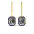 Halo Emerald Cut Diamond Earrings - Izabella No. 61 image 1