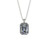 Halo Emerald Cut Diamond Necklace - Izabella No. 3 image 1