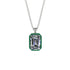 Halo Emerald Cut Diamond Necklace - Izabella No. 18 image 1