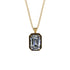 Halo Emerald Cut Diamond Necklace - Izabella No. 31