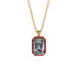 Halo Emerald Cut Diamond Necklace - Izabella No. 46