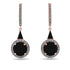 Hidden Halo Black Diamond Earrings - Joanna No. 8 image 1