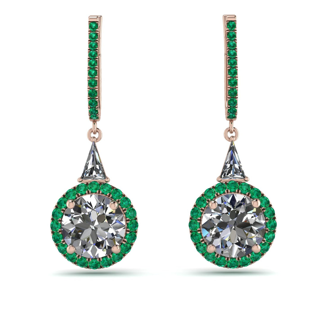 Hidden Halo Diamond Earrings - Joanna No. 17