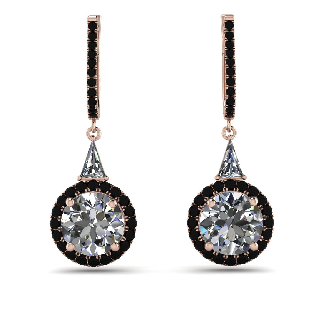 Hidden Halo Diamond Earrings - Joanna No. 32