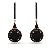 Hidden Halo Black Diamond Earrings - Joanna No. 38 image 1