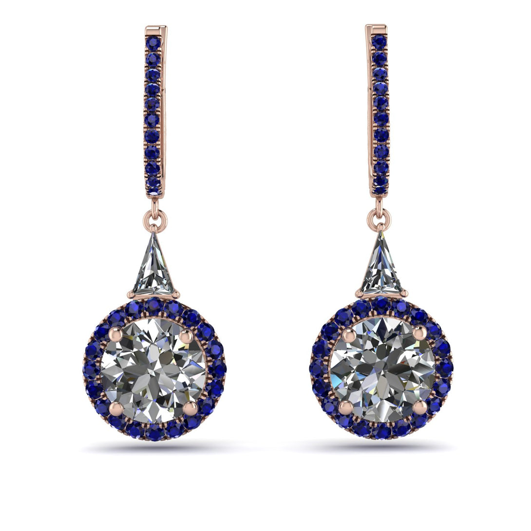 Hidden Halo Diamond Earrings - Joanna No. 62