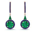 Hidden Halo Emerald Earrings - Joanna No. 65