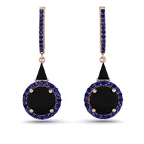 Hidden Halo Black Diamond Earrings - Joanna No. 68 image 1