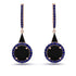 Hidden Halo Black Diamond Earrings - Joanna No. 68