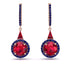 Hidden Halo Ruby Earrings - Joanna No. 71