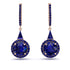 Hidden Halo Sapphire Earrings - Joanna No. 74