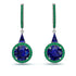 Hidden Halo Sapphire Earrings - Joanna No. 30