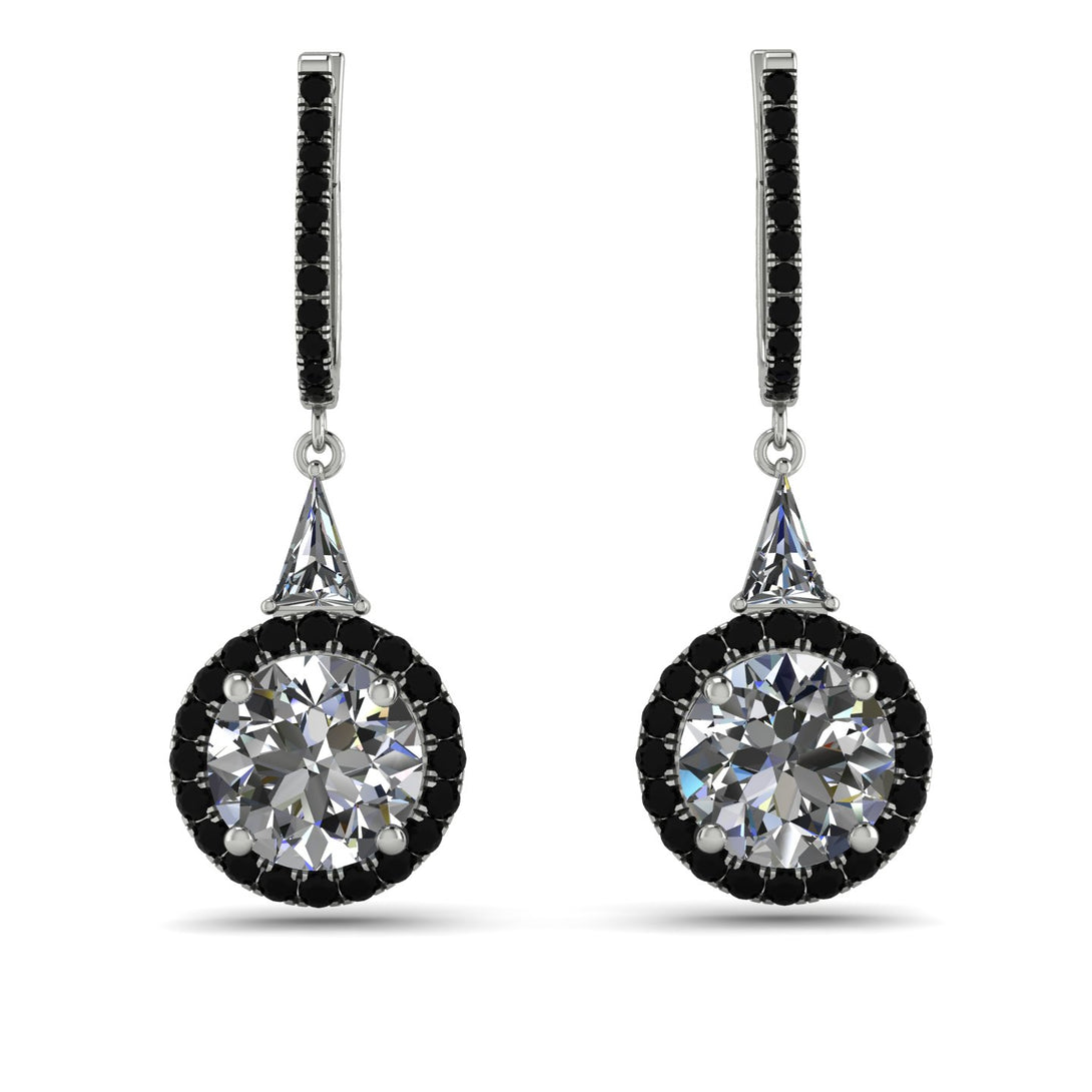 Hidden Halo Diamond Earrings - Joanna No. 33