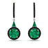 Hidden Halo Emerald Earrings - Joanna No. 36