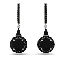 Hidden Halo Black Diamond Earrings - Joanna No. 39 image 1
