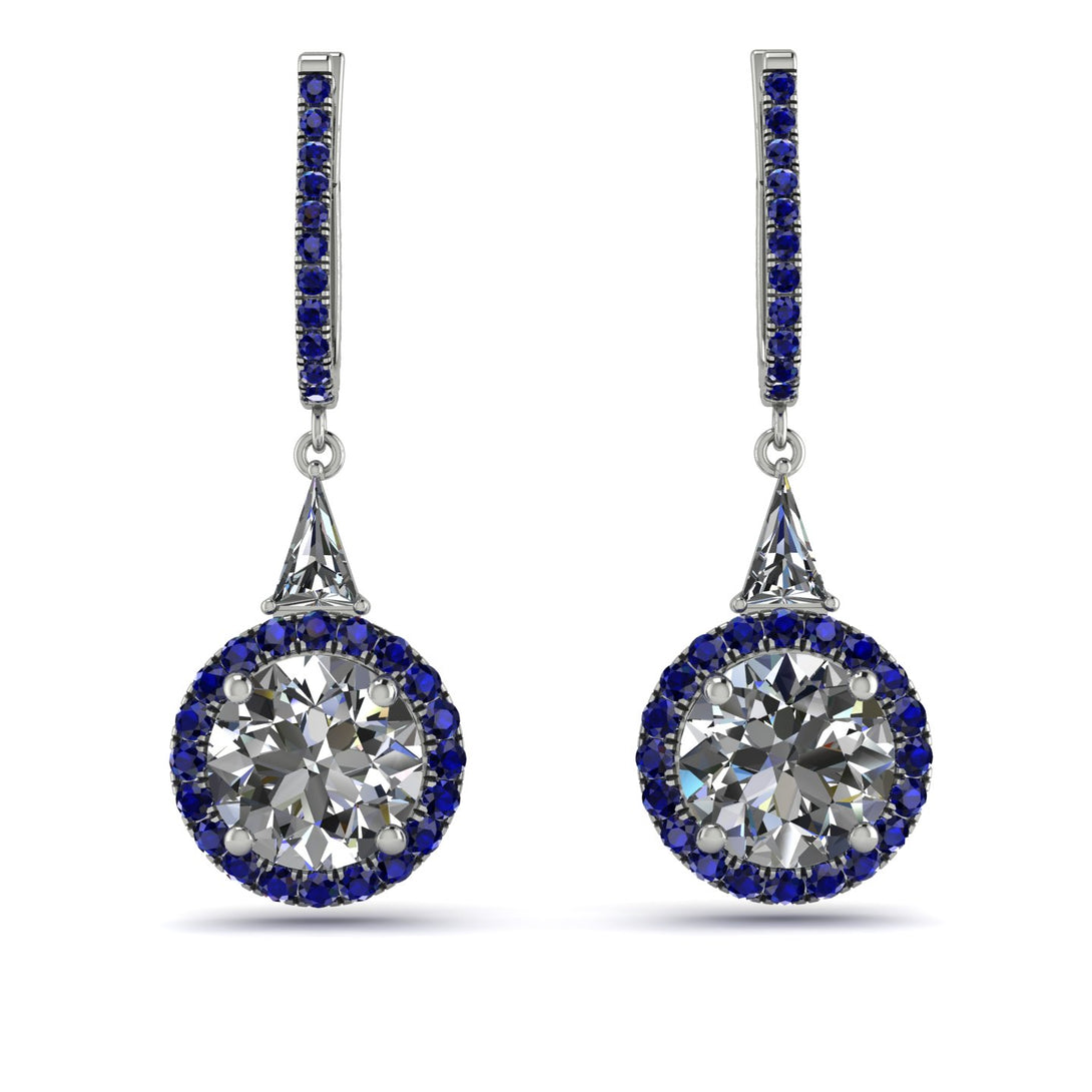 Hidden Halo Diamond Earrings - Joanna No. 63