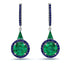 Hidden Halo Emerald Earrings - Joanna No. 66
