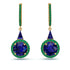 Hidden Halo Sapphire Earrings - Joanna No. 28