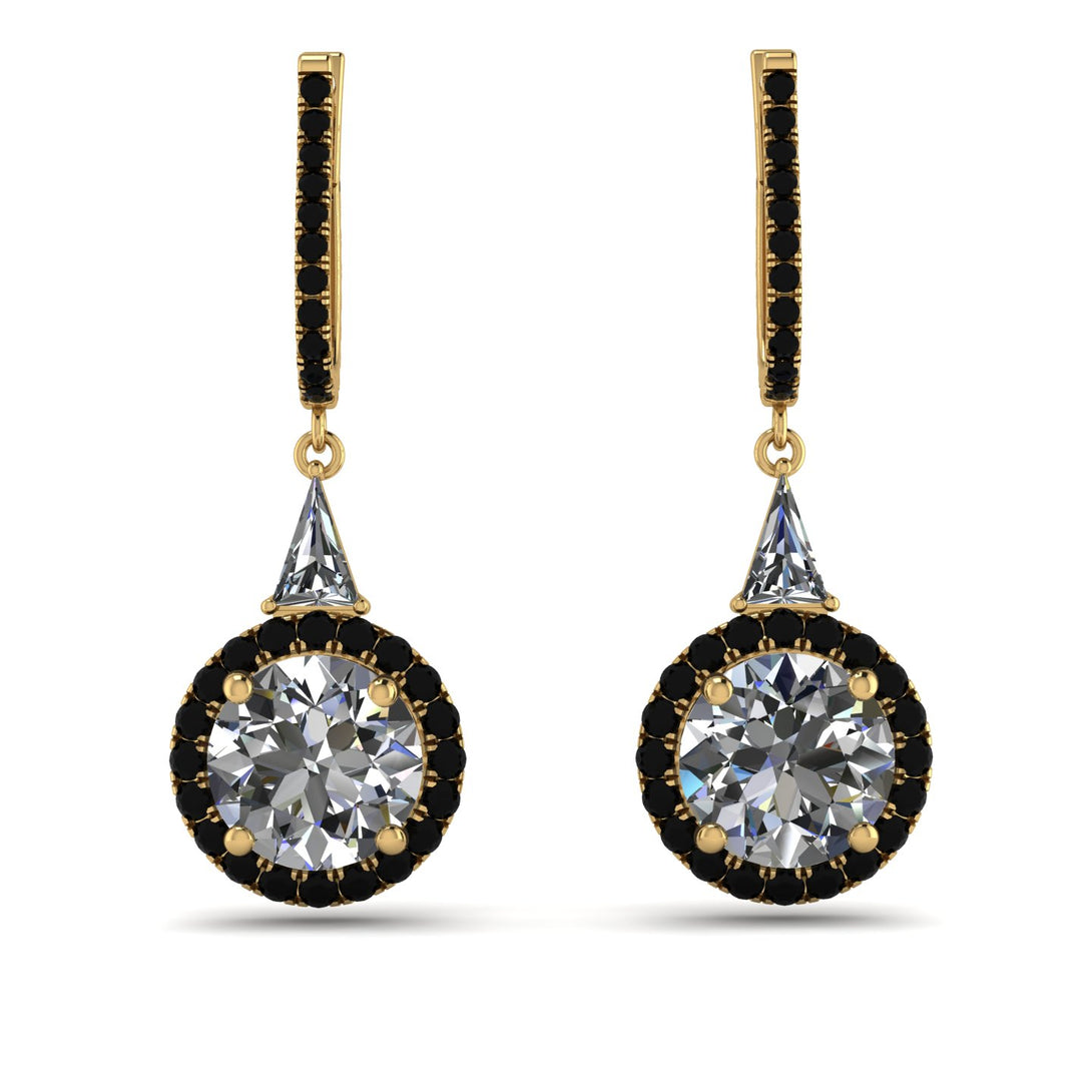 Hidden Halo Diamond Earrings - Joanna No. 31