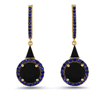 Hidden Halo Black Diamond Earrings - Joanna No. 67 image 1