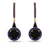 Hidden Halo Black Diamond Earrings - Joanna No. 67