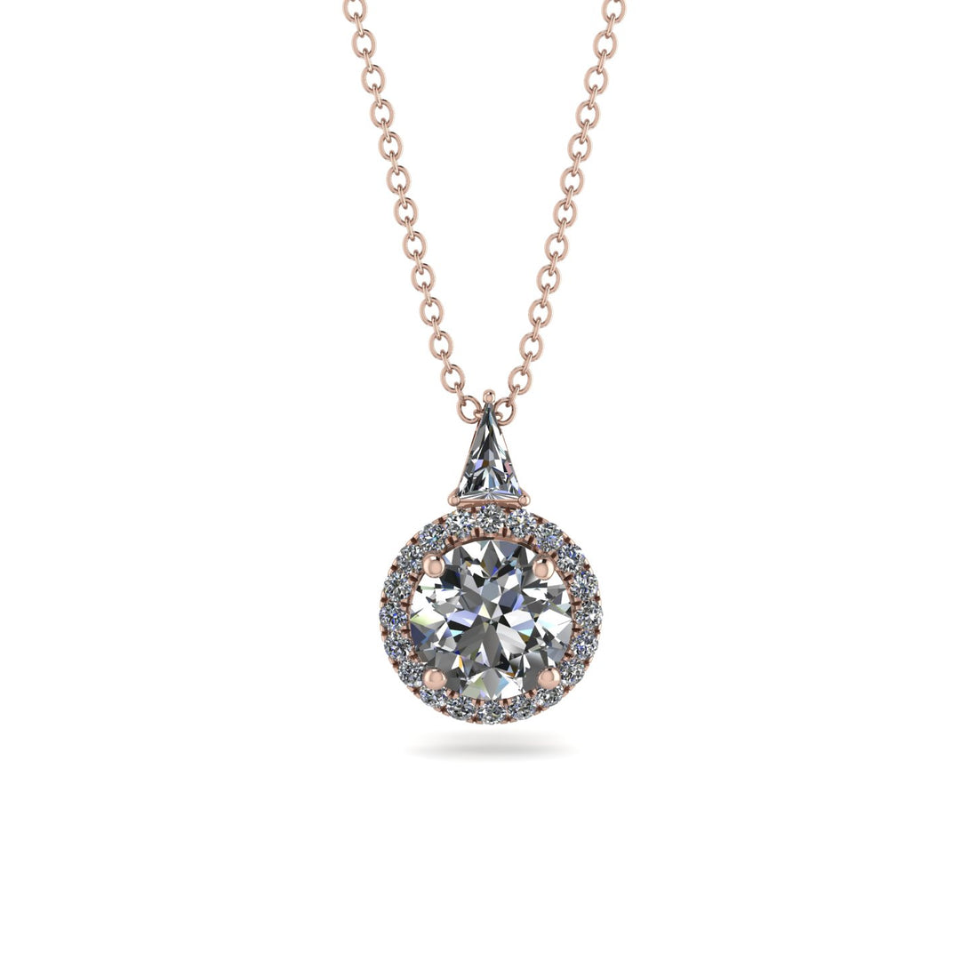 Hidden Halo Diamond Necklace - Joanna No. 2