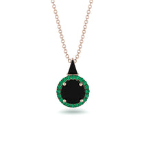 Hidden Halo Black Diamond Necklace - Joanna No. 23 image 1