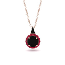 Hidden Halo Black Diamond Necklace - Joanna No. 53 image 1