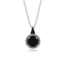 Hidden Halo Black Diamond Necklace - Joanna No. 9 image 1